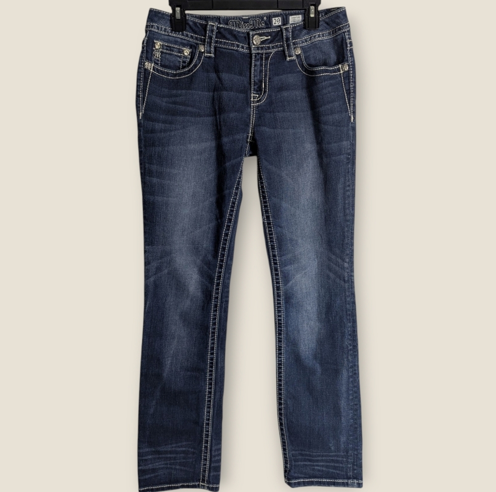 Miss Me Women's Bling Y2K Signature Straight Jeans Size 29